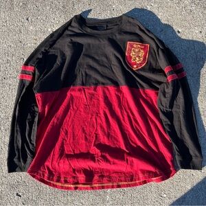 Harry Potter Gryffindor Spirit Jersey Long Sleeve Men's Shirt size XXL